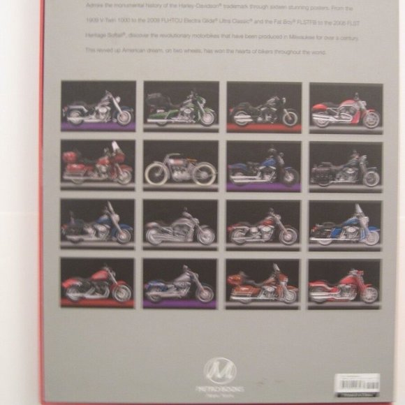 Metro Books Harley Davidson Motorcycle 16- FRAMEABLE Prints NEW Great Gift - Picture 2 of 3